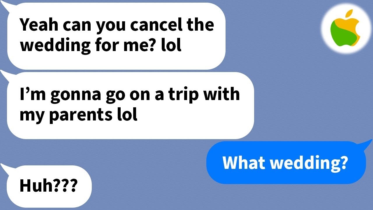 【Apple】 The groom canceled the wedding for a family trip...