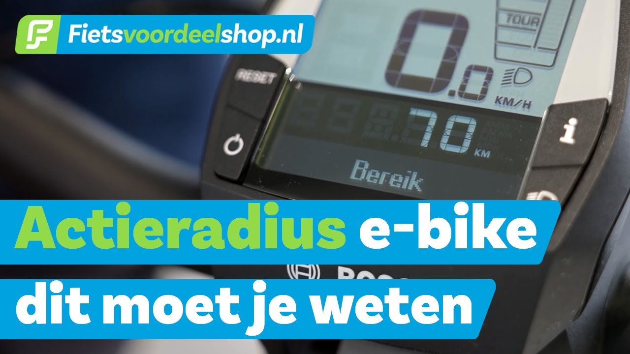 Wat betekent de actieradius van een e-bike? &ndash; Fietsvoordeelshop.nl Vertelt