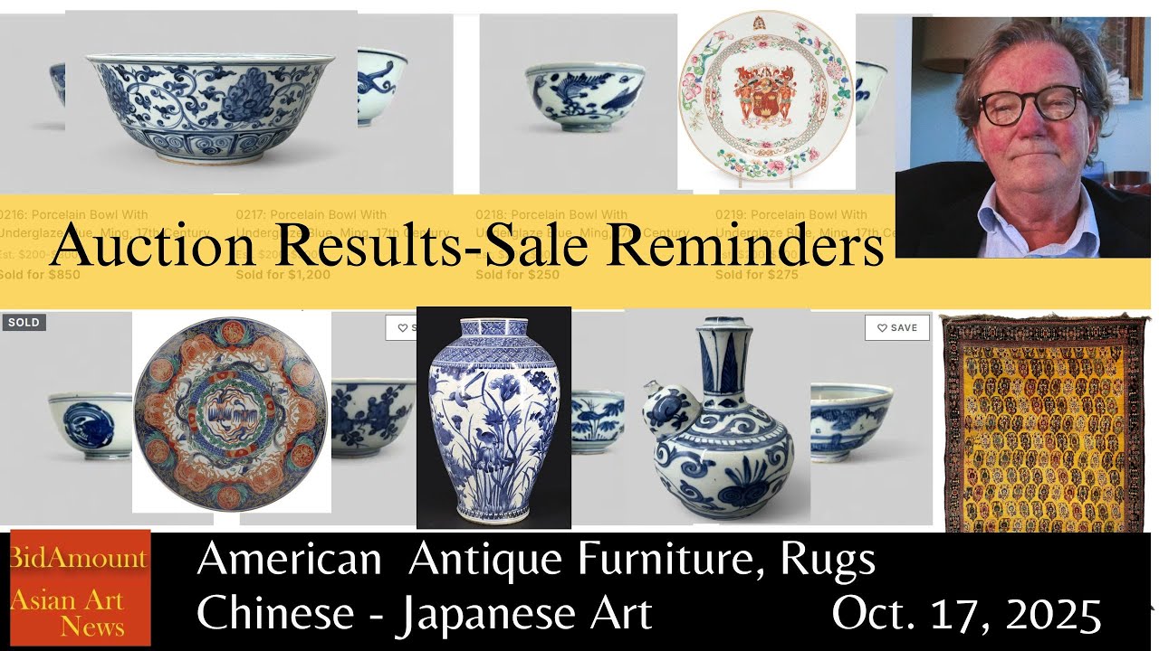 #Antique Asian Art Auction and Antique News, Results and Upcoming Sales.