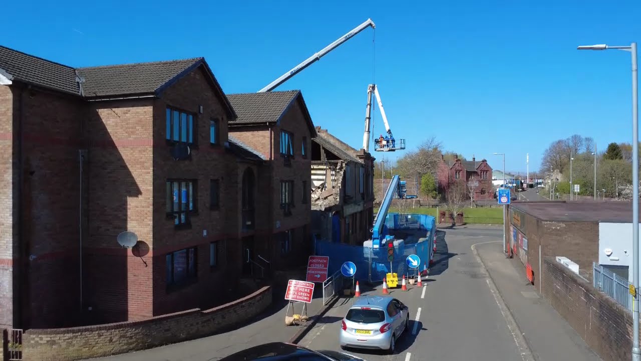 Start of the Sharks mouth demolition