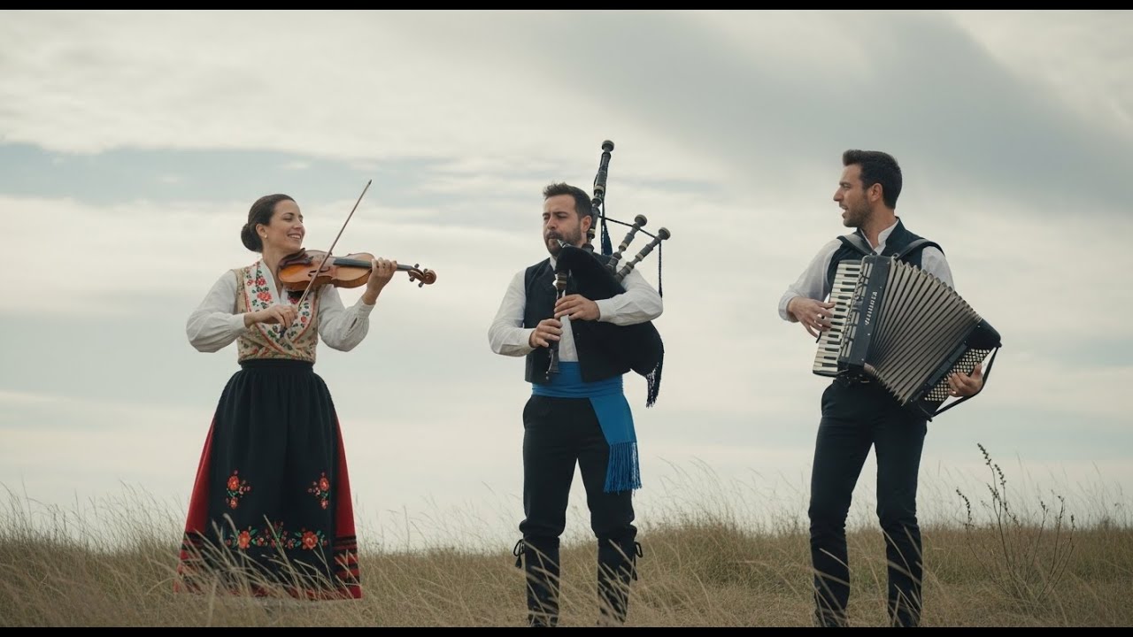 Ecos De Las Niebla De La Lluvia | Música Folk Tradicional de Galicia con Acordeón y Violín