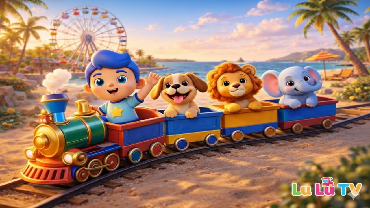 The Train Song | Train Choo Choo Song | Nursery Rhymes | Simple Songs for Kids | Videos for Kids