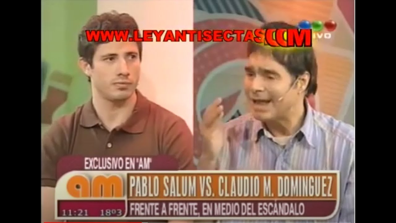 DEBATE CARA A CARA ENTRE PABLO SALUM Y CLAUDIO MARIA DOMINGUEZ EN TELEFE  VERONICA LOZANO Y MONTERO