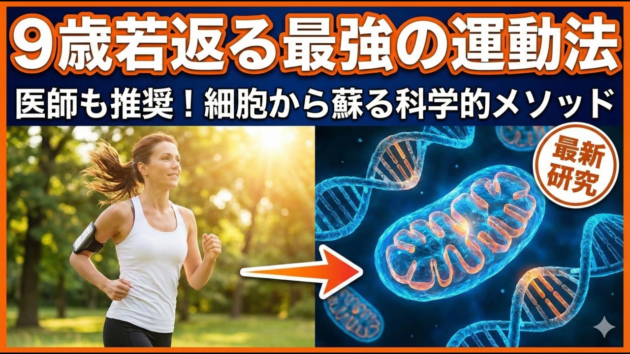 【衝撃】メイヨークリニックが実証。細胞年齢を「9歳」若返らせる最強の運動習慣とは？