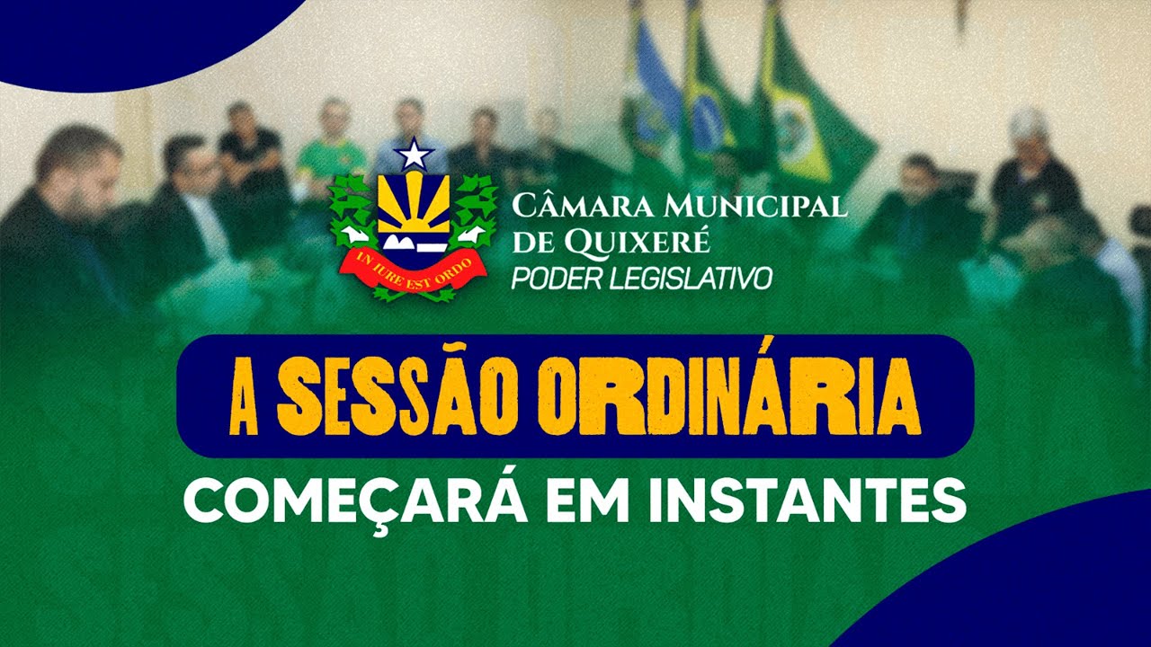 Sessão Ordinária da Câmara de Quixeré - 29/01/2026