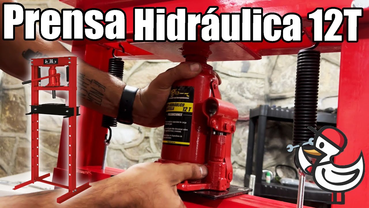 Prensa hidr&aacute;ulica 12T armado y prueba