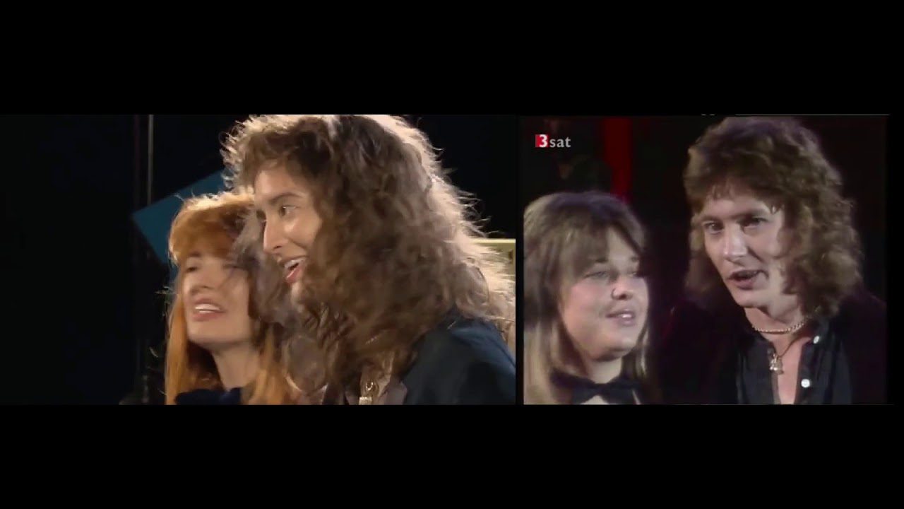 Suzi Quatro and Chris Norman, Stumblin' in, side-by-side.