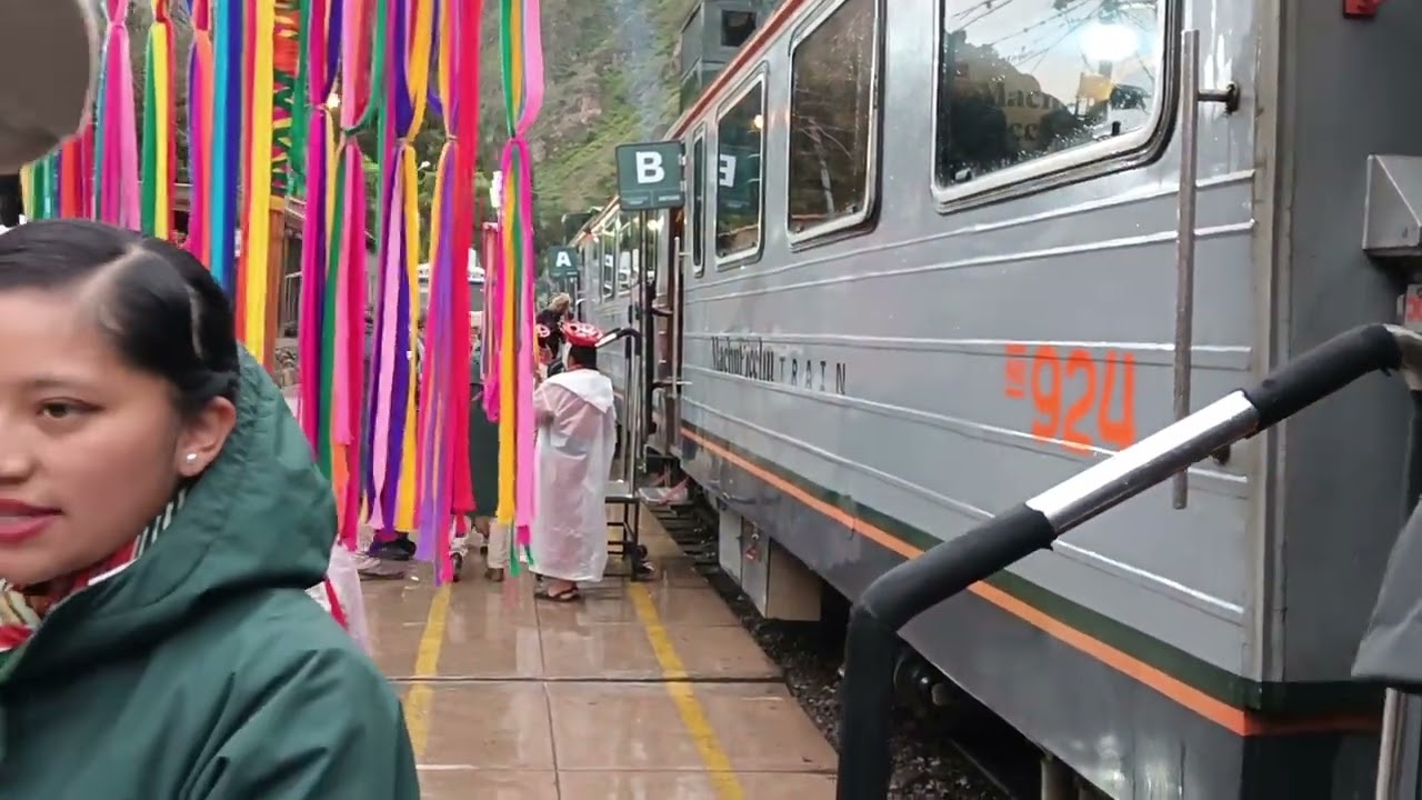 Ollantaytambo,  estación del ferrocarril.