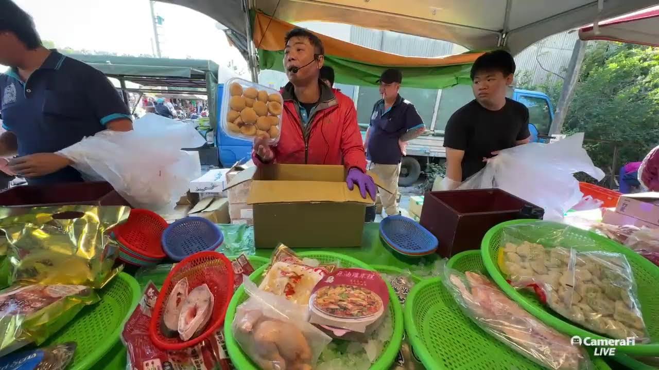 2/11鹽水牛墟 港都小孟海鮮拍賣～