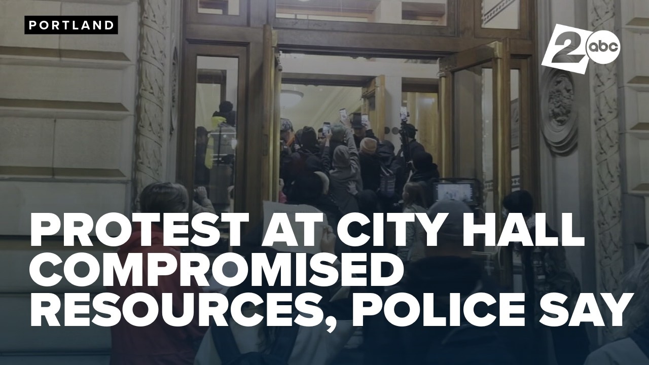 Four arrested as protesters disrupt council meeting, refuse to leave Portland City Hall