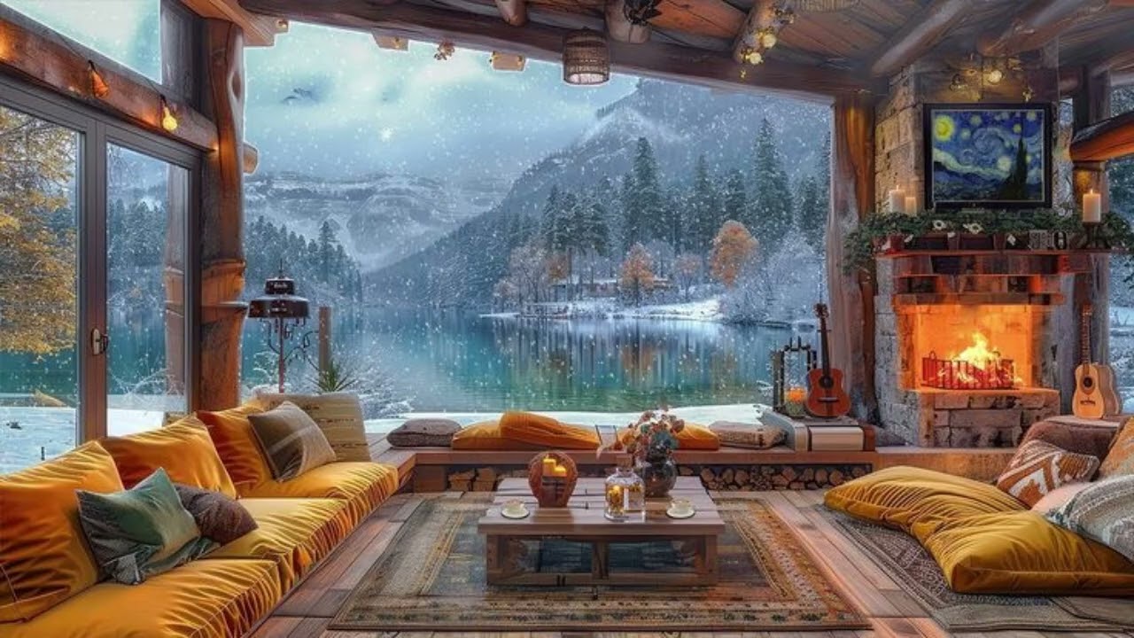 Relaxing Jazz & Nature Ambience | Smooth Jazz Music by the Lake for Focus & Relaxation