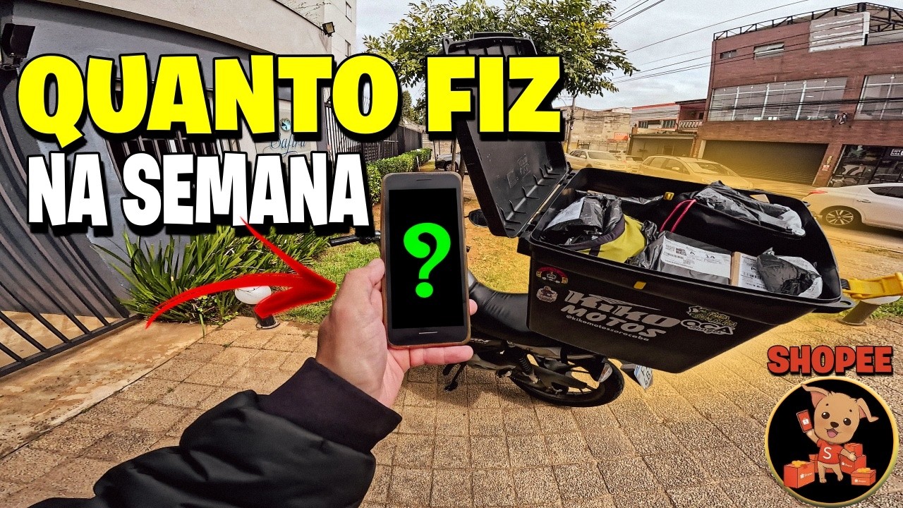 QUANTO LUCREI EM UMA SEMANA NA SHOPEE🏍️📦