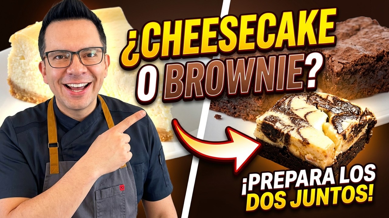 Dos CLÁSICOS en un solo PECADO, prepara BROWNIE CHEESECAKE