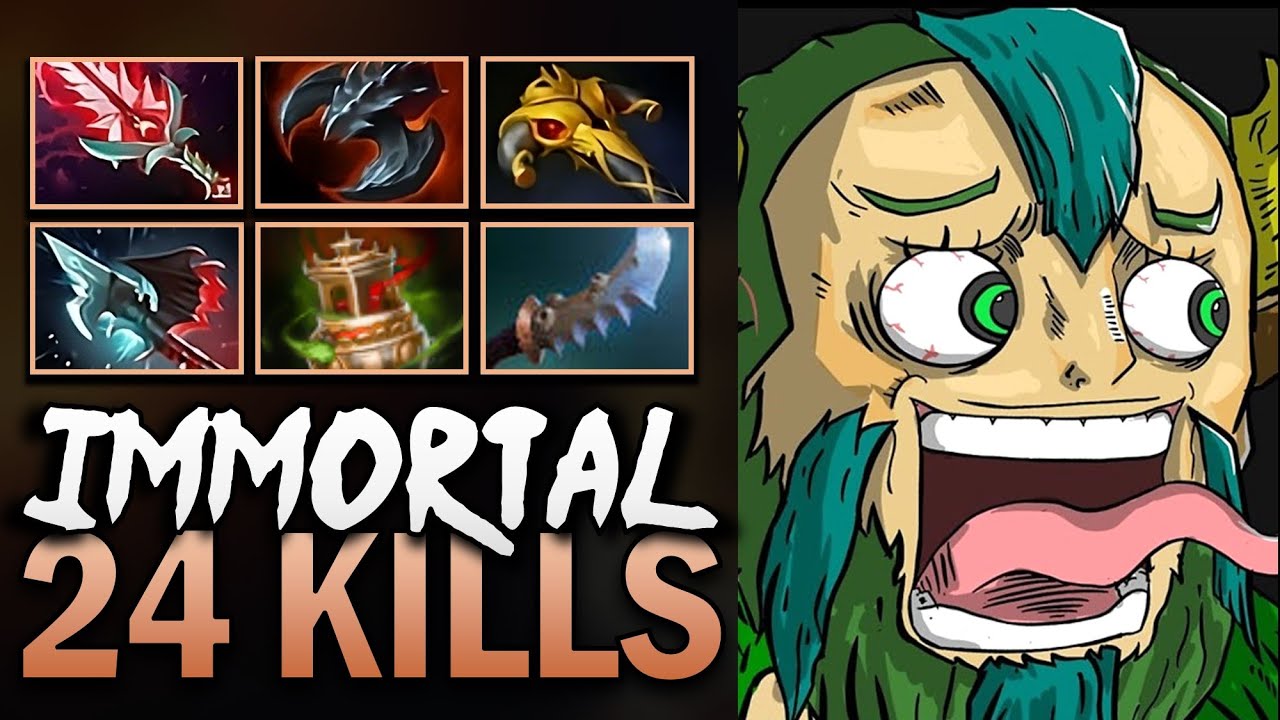 Nature's Prophet Gameplay with 24 Kills and Vessel - Dota 7.39