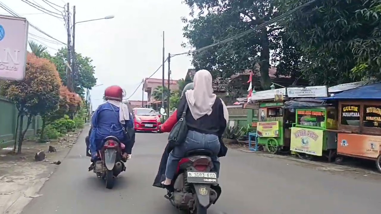 Road trip at depok City jakarta city kalisari margonda cagar alam street