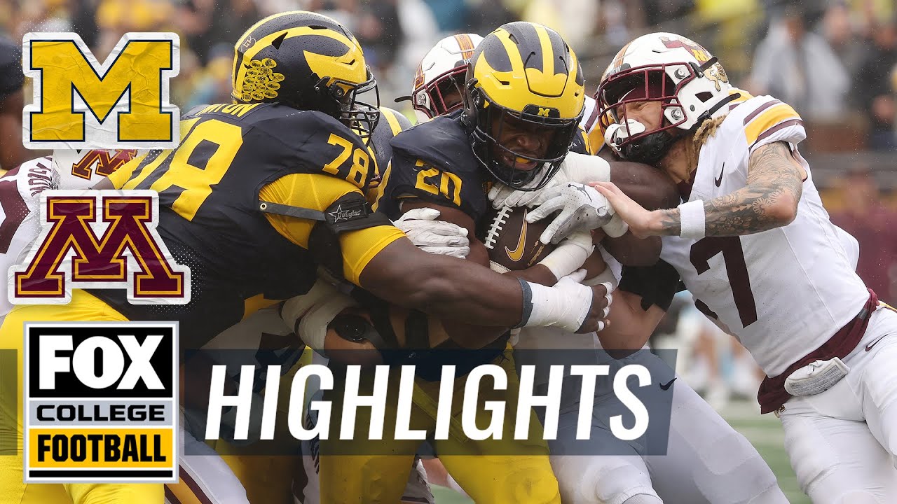 Minnesota Golden Gophers vs. No. 12 Michigan Wolverines Highlights | FOX College Football