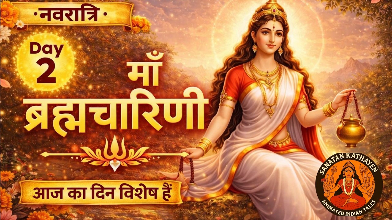 माँ ब्रह्मचारिणी: नवरात्रि का दूसरा दिन | Maa Brahmacharini - Day 2 of Navratri #viral #navratri2026