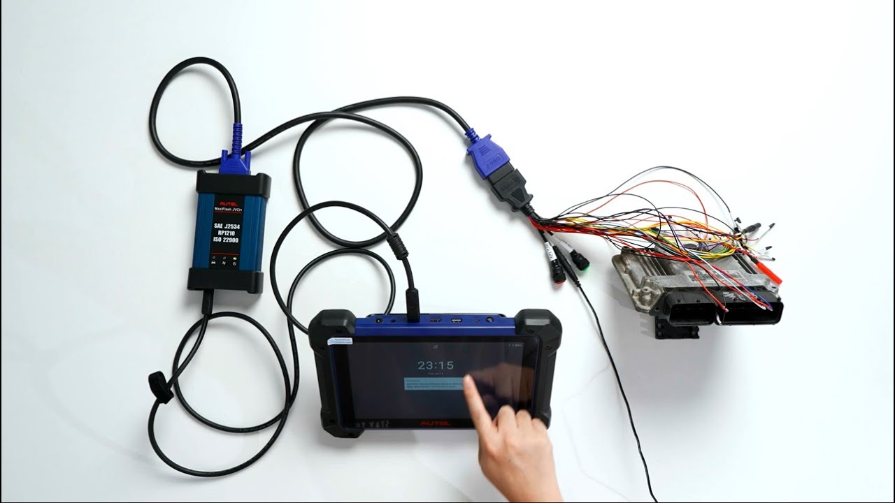 Autel IM608 and Godiag Jumper Cable Diagnose VW MED17.5 ECU on Bench- OBDII365