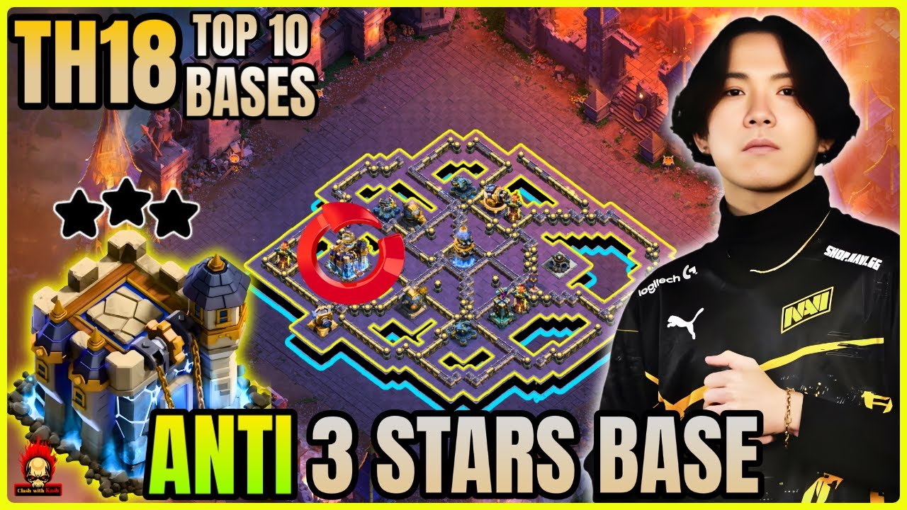 NEW ANTI 3 STAR TOP 10 TOWNHALL 18 BASE ! TH18 LEGEND BASES WITH LINK ! ANTI 2 STAR TH18 WAR BASE