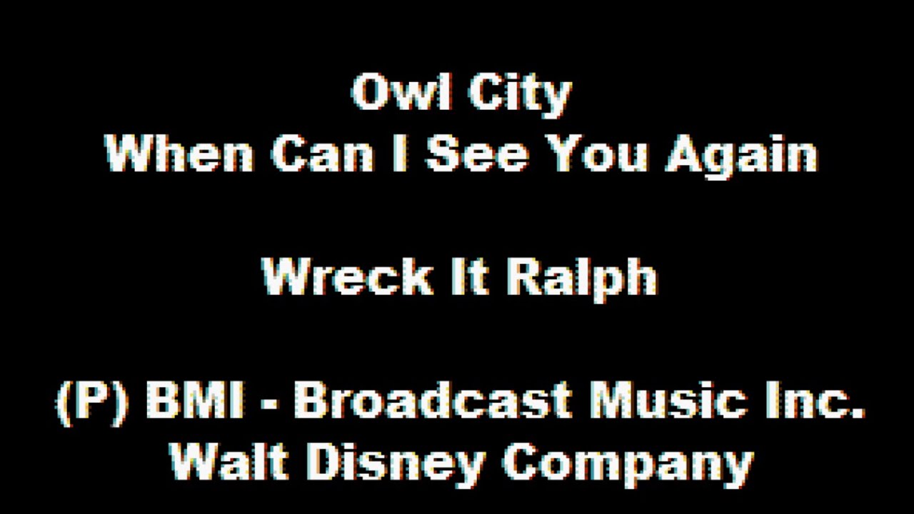 DSK-0007 - Owl City - When Can I See You Again(DSK)[Karaoke][Instrumental Lyrics]