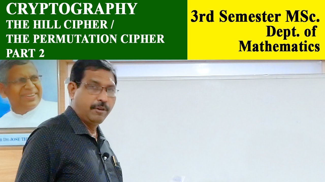 Cryptography | The Permutation Cipher | Dept of Mathematics | Christ OpenCourseWare