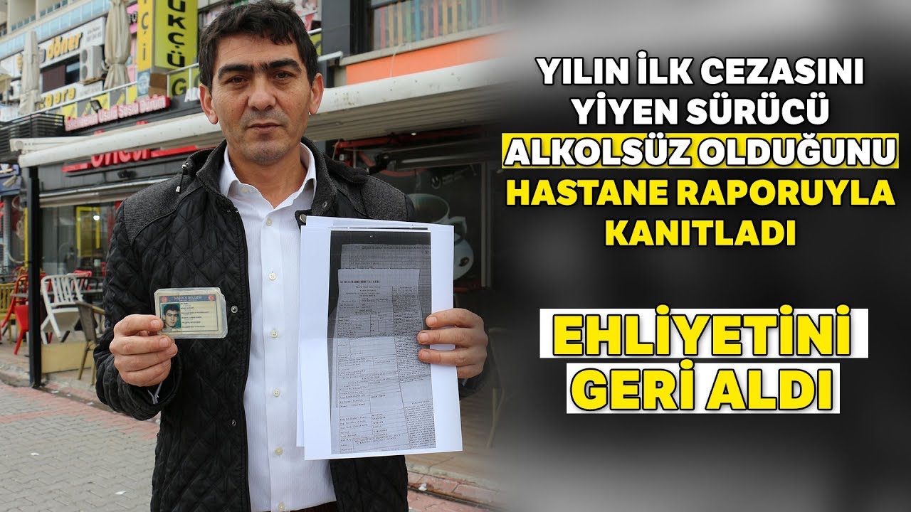 Ehliyetine El Konmuştu, Alkolsüz Olduğunu Kanıtladı