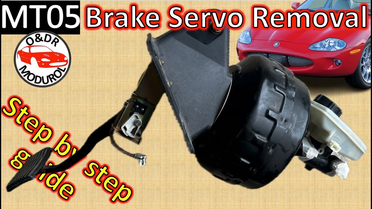 Jaguar XK8 Manual Swap: Removing Brake Servo & Pedal Box for Clutch Pedal Install.  MT05  XKR X100