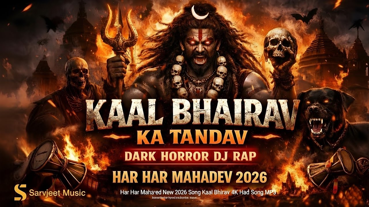 Kaal Bhairav Shayari Song | DJ Bhairav Bhajan | Shmashaan | Har Har Mahadev 2026 | S Sarvjeet Music