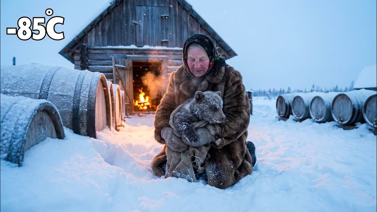 ❄️ A Bear Cub Was Freezing to Death in Siberia — Until an Old Woman Did the Unthinkable 🐻