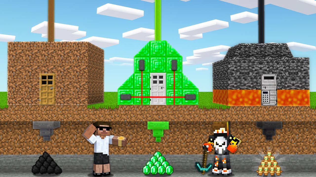 3 WAYS TO STEAL FRIENDS SECURITY BASE IN MINECRAFT !!!