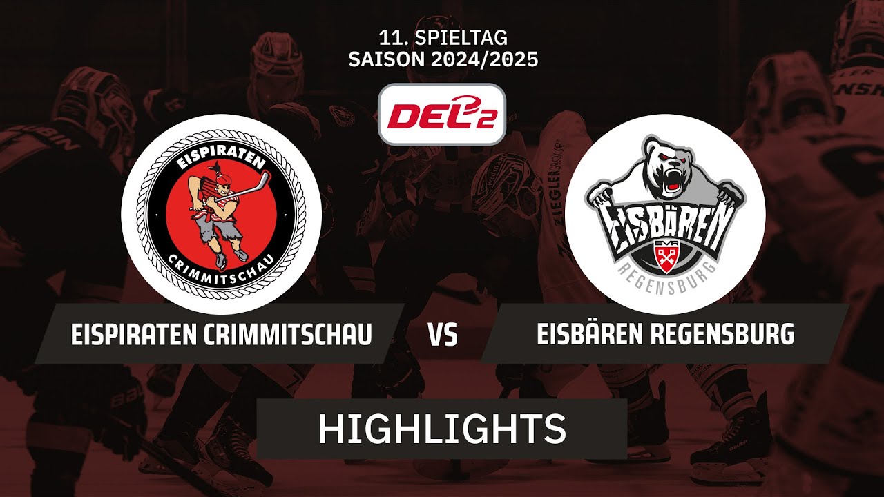 DEL2: Eispiraten Crimmitschau vs. Eisbären Regensburg | Highlights - 11.Spieltag | SDTV Eishockey