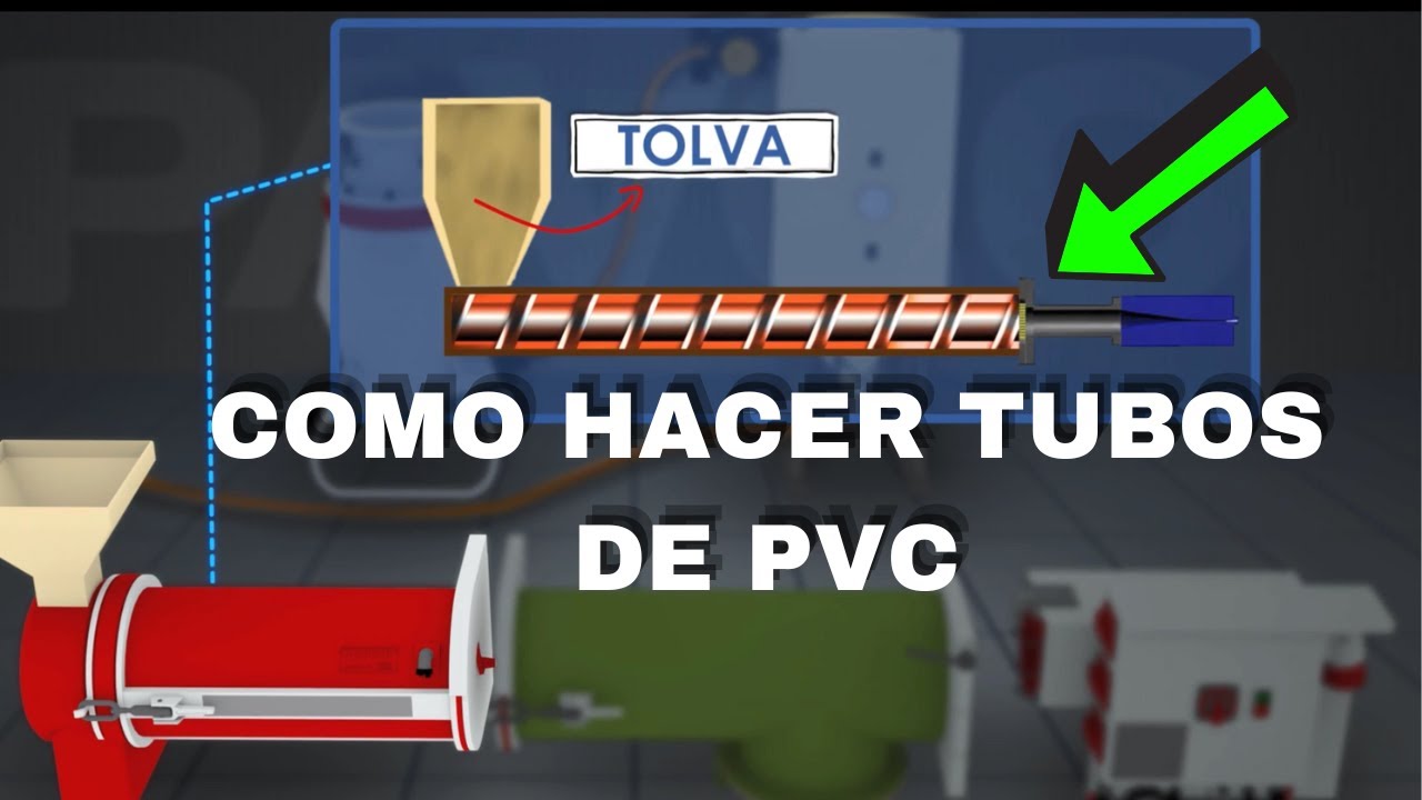 Como se hace los tubos de PVC con extrusoras de plastico