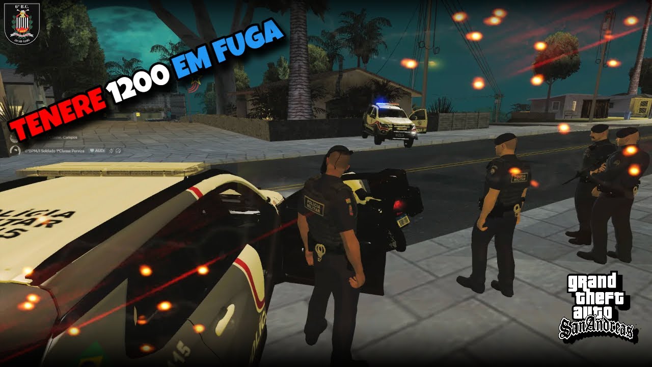 TENERE DANDO TRABALHO PARA AS EQUIPES E VIATURA NO ENCALÇO - MTA RP