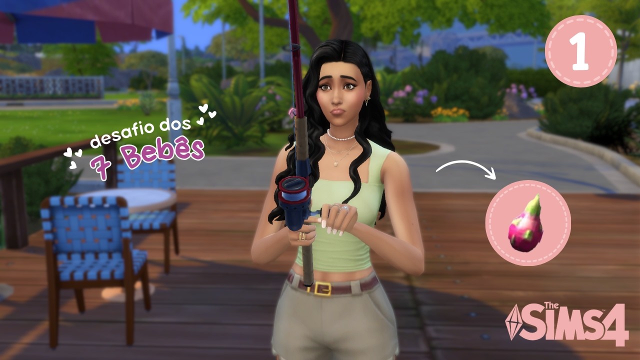 Ela deu em cima dos vizinhos e achamos uma pitaya - DESAFIO DOS 7 BEBÊS - Ep1 | The Sims 4: Gameplay