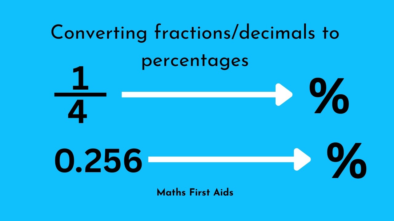 Converting fractions/decimals to percentages