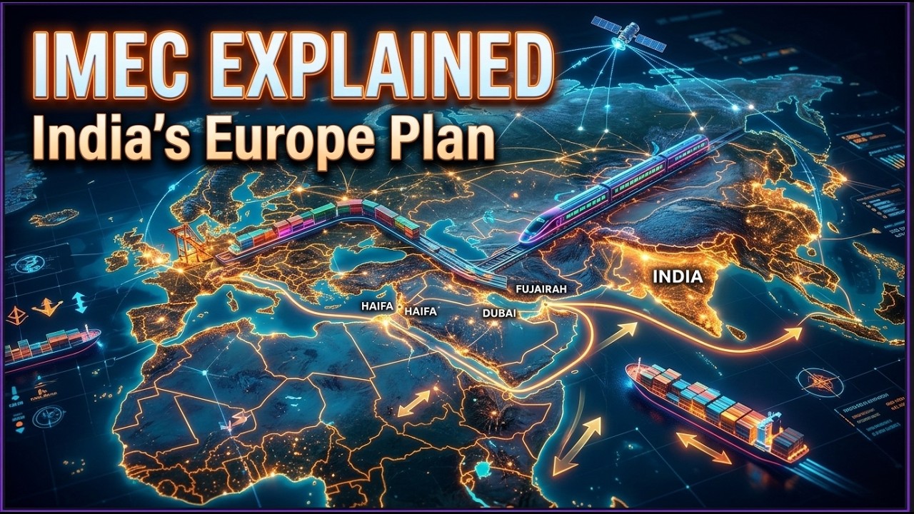 IMEC Explained in 7 Minutes 🔥 India&rsquo;s Big Europe Plan | UPSC 2026