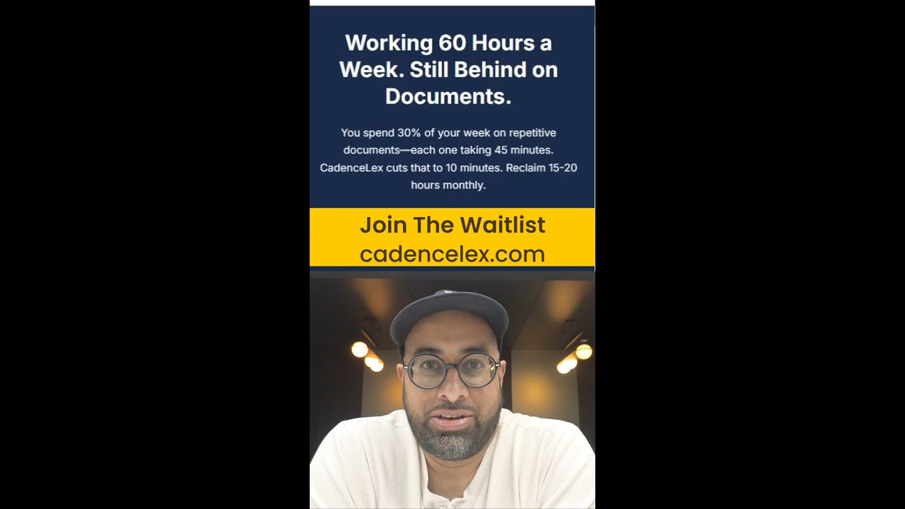 CadenceLex Waitlist Invite: AI-Powered Document Workflows for Ontario Lawyers