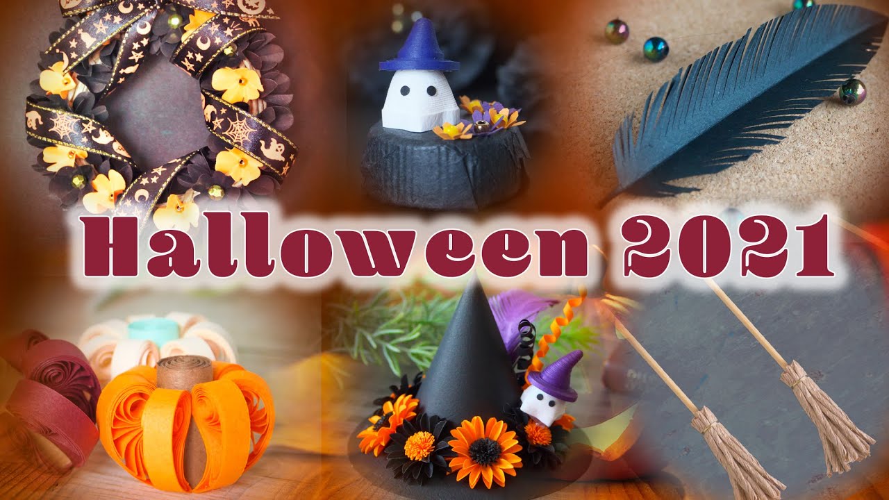 6 идей бумажных поделок на Хэллоуин / Учебник - DIY 6 Halloween Paper Craft Ideas / Tutorial