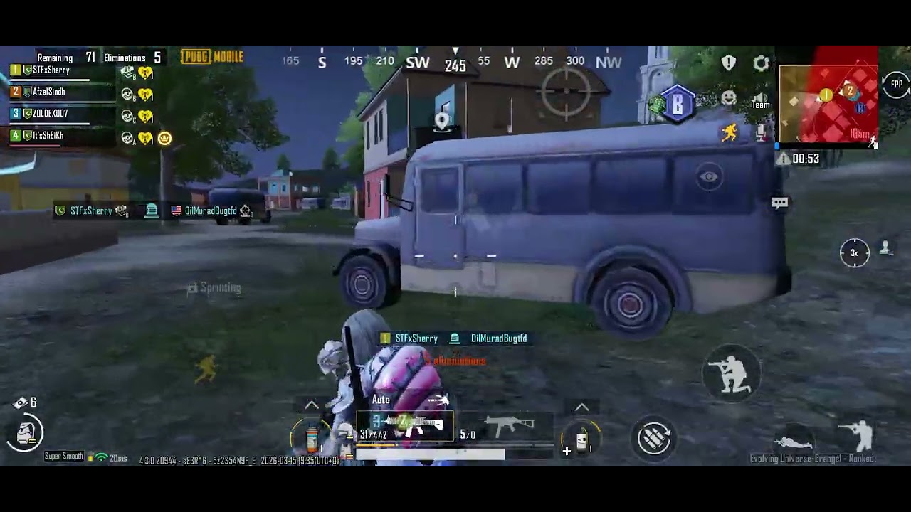 Pub g mobile rank push erangle