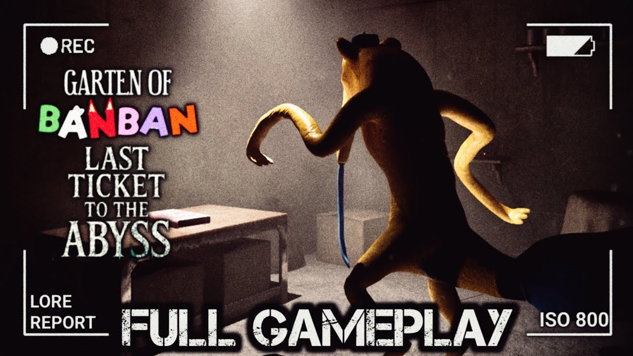 Garten of Banban 9 Last Ticket to the Abyss - Full Gameplay and Boss Fight | PC Version (Fangame)