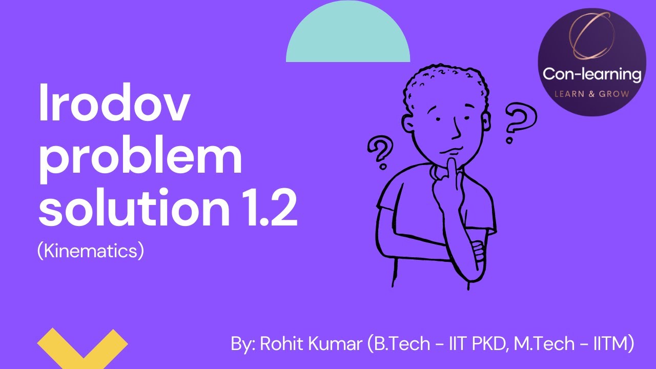 Irodov problem solution 1.2 | English