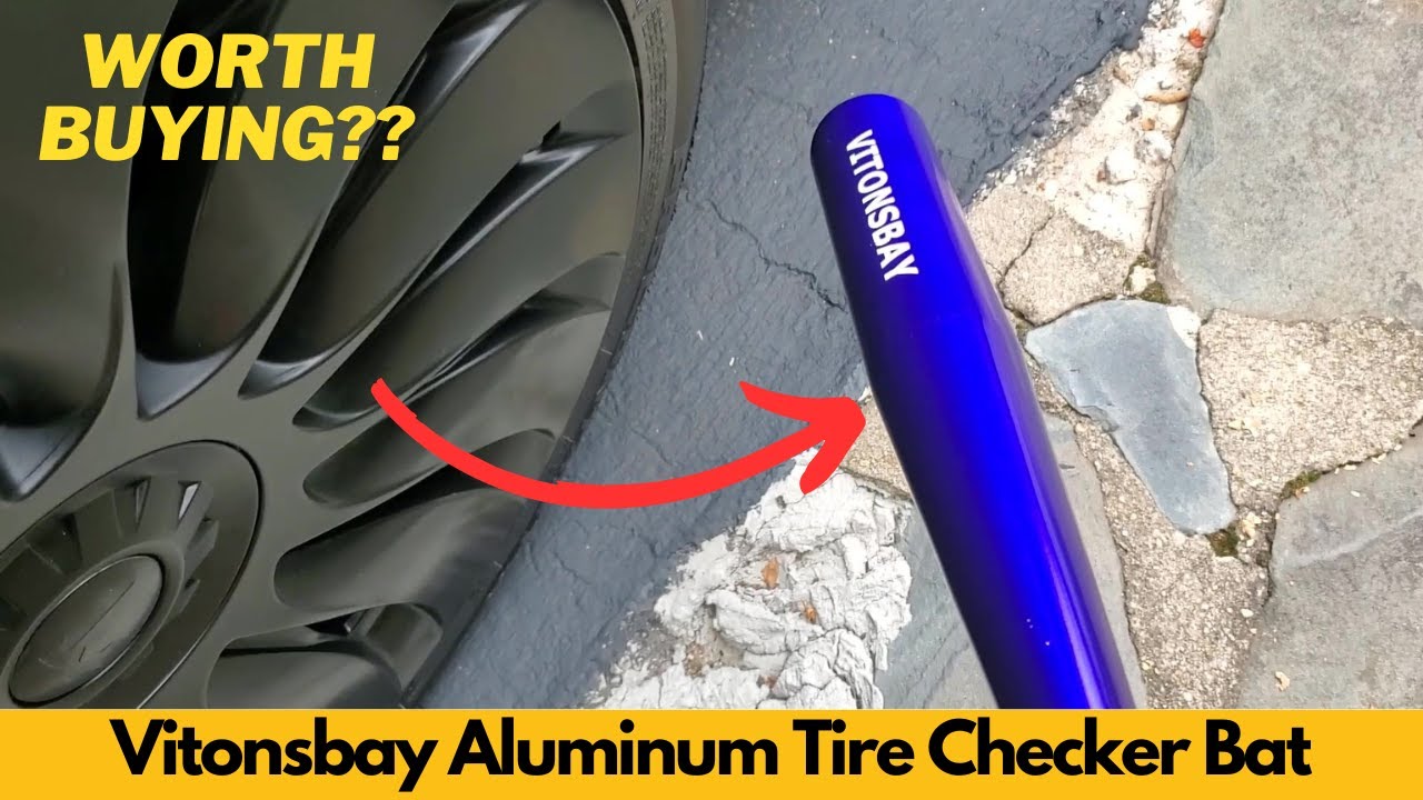Worth It? Vitonsbay Aluminum Tire Checker Bat   Truckers Tool for Checking Tire Pressure   Blue