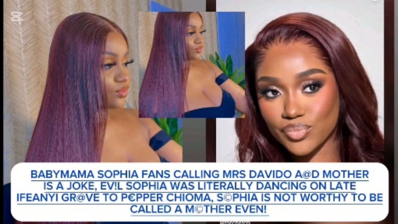 IF NOT THAT BABYMAMA SOPHIA AND HER FANS ARE M@D, SOPHIA IS THE WORST MOTHER ON E@RTH NOT CHIOMA,