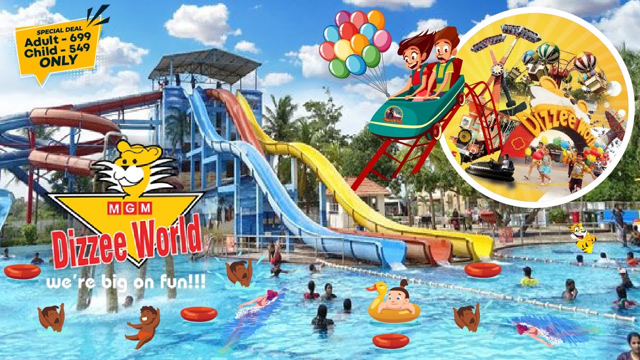 MGM Dizzee World Amusement Park || Theme Park Chennai || Full Tour ||THRILL & FUN Rides MGM.