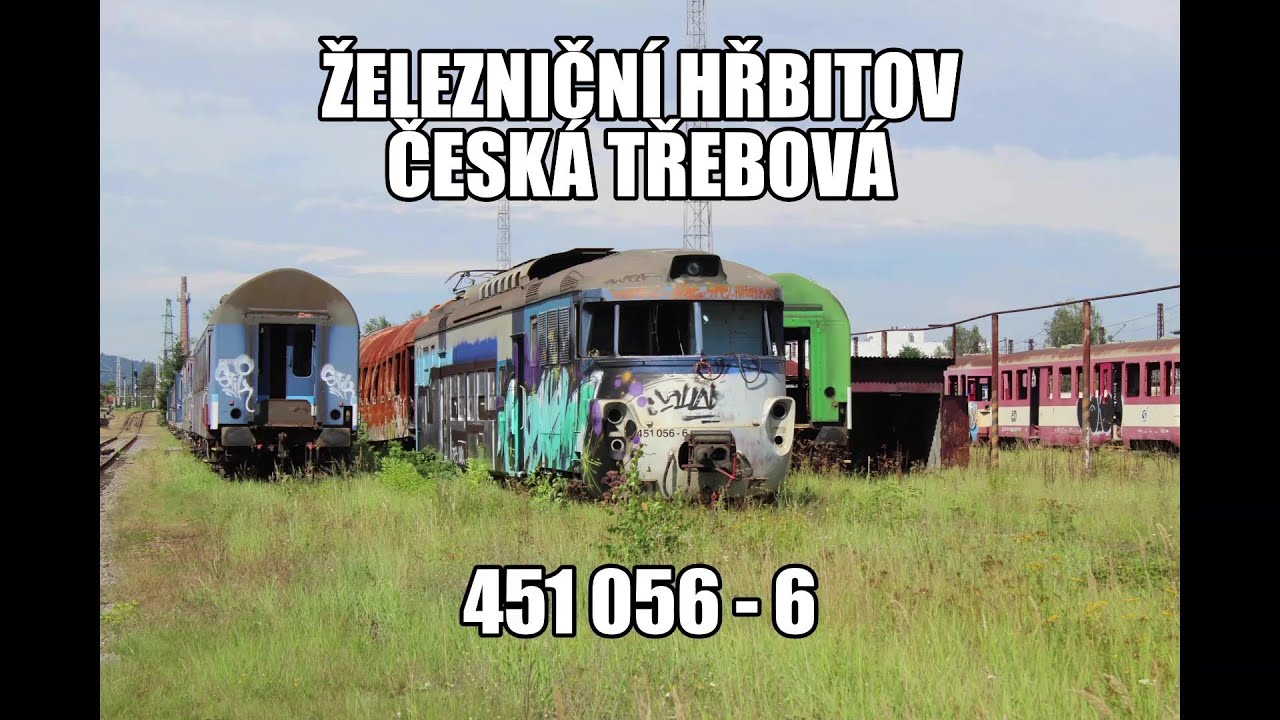 Jednotka 451 056. Železniční hřbitov Česká Třebová. 5.9.2020.