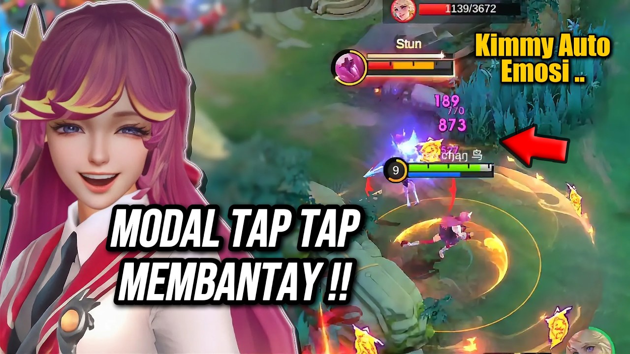 Lama Ga Main Gura Masih Jago Ternyata, Main Pencet2 Doang Bikin Musuh Kena Mental - Mobile Legends