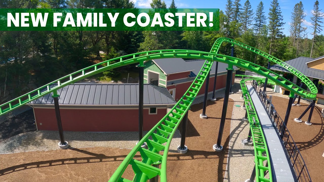 Midnight Flyer Front Row POV Santa's Village New for 2024 Vekoma Roller Coaster