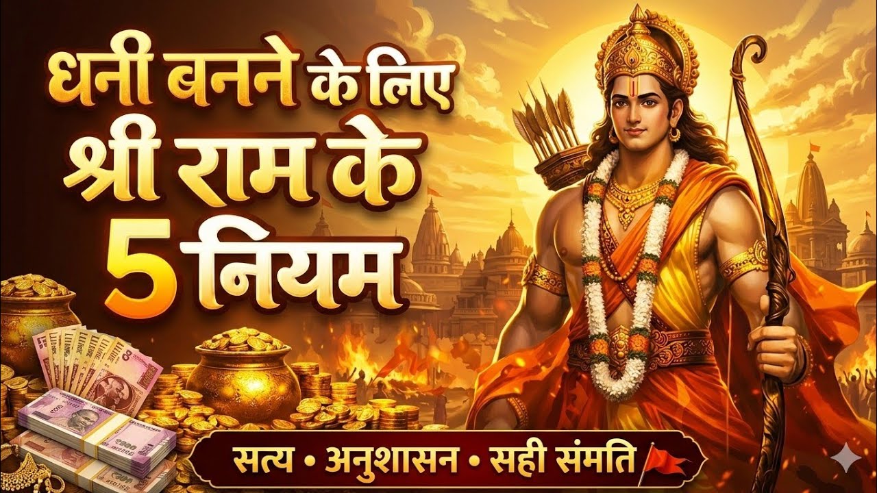 राम जी के 5 नियम अपनाए तो पैसा खुद दौड़ा आएगा 😱💸🚩 | Ram Naam Ki Mahima #ram #money