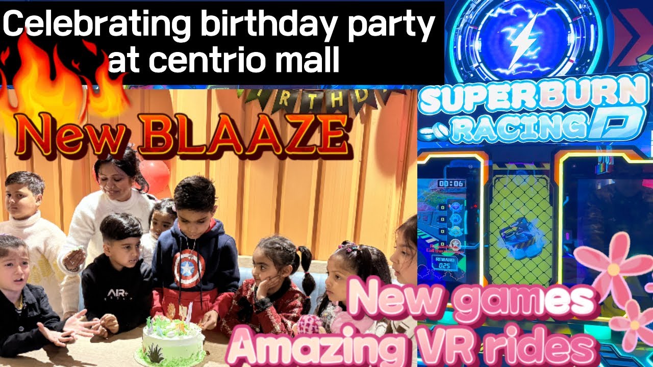 Birthday party at BLAAZE #centriomall #viral #vr  #arcade #yt #blaze  #arcadegames #fun #newarcade 