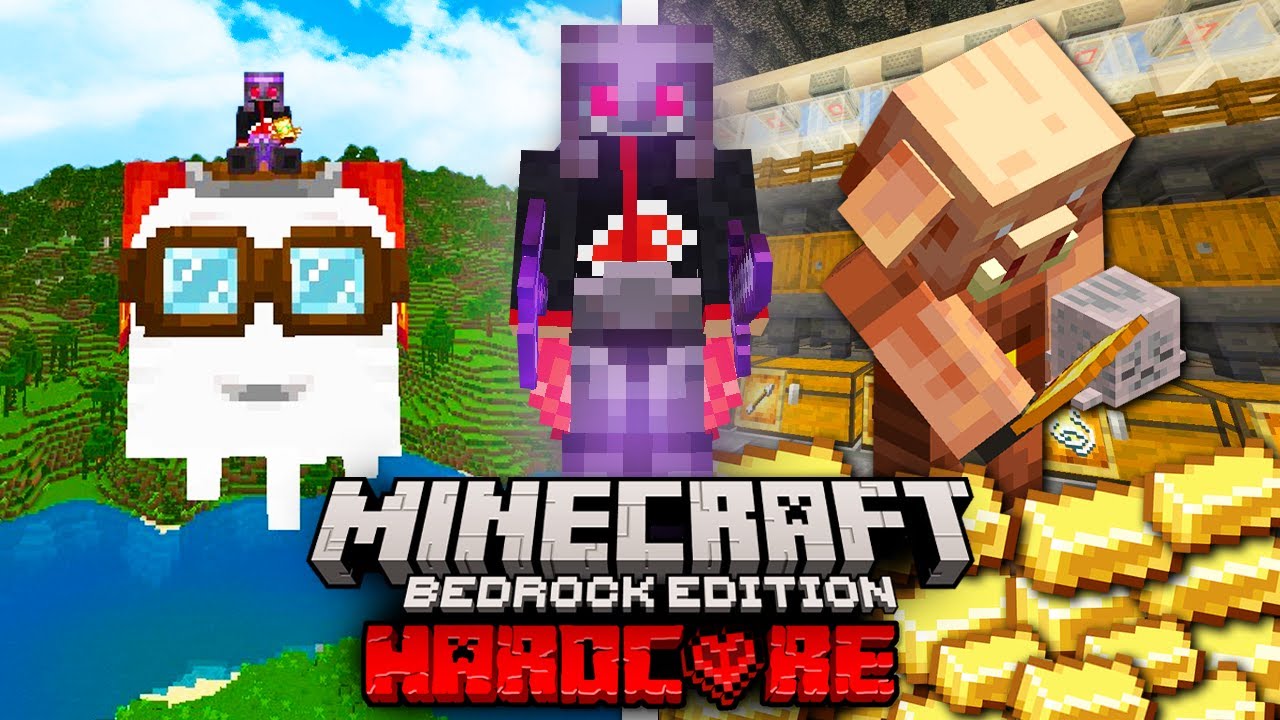 HAPPY GHAST & PIGLIN BARTERING en mi SURVIVAL TECNICO HARDCORE en MINECRAFT BEDROCK!✌ (#18)